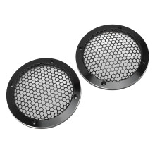 Round Ceiling Speaker Cover 92mm Iron Aluminum Mesh Black