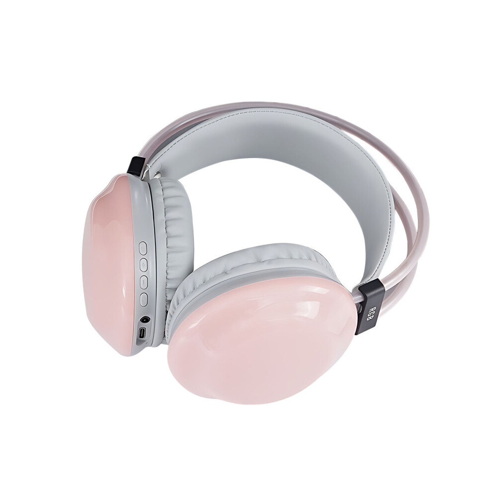 Rgb Bluetooth Headphones Over Ear Bluetooth Headset Rgb Streaming Dazzling Colour S Headband Headset Gaming Headset Light 9159796056348