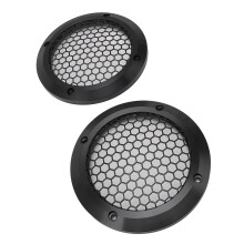 2pcs Black Round Speaker Mesh Grills 125mm Car & Home Speakers