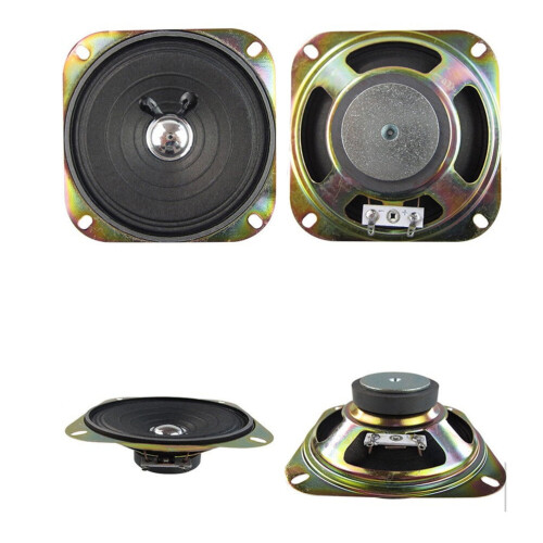 2Pack Outdoor Use Square Black Speaker for Full Range and Broadcasting