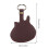 Guitar Picks Holder Case PU Leather with 3 Picks and Keyring 6