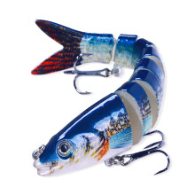Multi Jointed Swimbaits Fishing Tackle Artificial Hard Baits Swimming Lure 13.4cm 8 Segment Fishing Lure with Hook