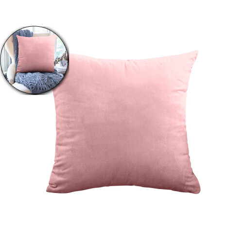 Funda de cojín de terciopelo cuadrada de 40x40 cm