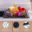Dish Rack Stainless Steel 18-Piece Collapsible Black 3