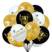 Retirement Party Balloons Latex Round 30 pcs Assorted