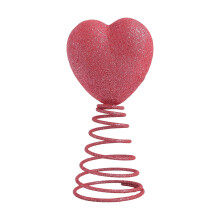 Sparkly Heart Tree Topper 6.3 inch Valentine's Day Decor