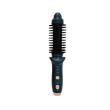 USB Rechargeable Thermal Round Brush | Mini Cordless Curling Iron for Short Hair | Volumizing Styling Tool for Men & Women