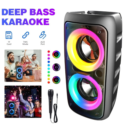 Portable Bluetooth Speaker with Subwoofer 9880W