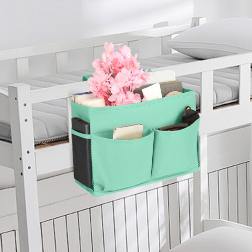 Bedside Storage Organizer Bag with Multiple Pockets – Large Capacity, Durable Polyester, Compatible with Bunk Beds