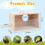Parakeet nesting box transparent with perch for cockatiel 2