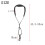 Adjustable Saxophone Shoulder Strap Black Lint 1Pack 2.2x1.5x0.8in 2