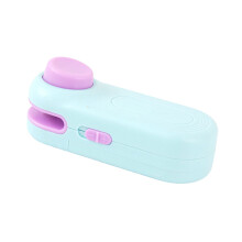 Mini Bag Sealer with Magnet, Portable Handheld Chip Bag Sealer for Food & Snacks, 3.82x1.46", Light Blue