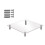 Baking Sheet,Clear Acrylic Cake Display Stand Square Metal Support Shelf 2