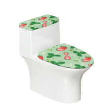 Zestaw pokrowców na deskę sedesową Strawberry2Pack, elastyczny, do łazienki, pasuje do wszystkich kształtów toalet. Zestaw pokrowców na deskę