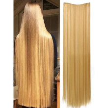Black Extra Long Straight Clip-In Hair Extensions (20–40 in), 5-Clip Ponytail Extension for Women & Girls – Compatible with All Hair Types