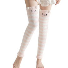 Ankle Socks Clearance – Thermal Coral Fleece Stripe Socks for Women, Winter Casual/Funny/No-Show/Crew Socks, One Size, Compatible with All Shoes