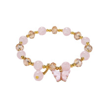 Jade Crystal Lucky Bracelet for Women, Chinese Style Dainty Beaded Bracelet – Compatible with Christmas Gifting