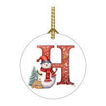 26-Letter Red & White Christmas Ornaments, Tree Pendant Decor – Compatible with JoyMoreHome