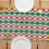 Julehåndkle brodert bordflaggduk 1 stk 4