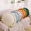 Round Knitted Throw Pillow Beige 19.6 Inch 2