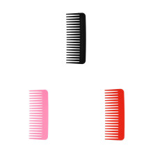 3PCS Wide Tooth Comb for Curly/Wavy Hair, Travel-Sized Pocket Combs, Shower & Beard Styling, Compatible with All Hair Types