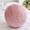 Deep Pink Round Pillow Soft Decorative Cushion 30 cm 1