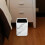 Modern White Marble Pattern Bathroom Trashcan with Double Layer Design for Home and Office 4