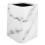Modern White Marble Pattern Bathroom Trashcan with Double Layer Design for Home and Office 5