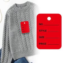 Blank Writeable Price Tags (100 pcs, 1"x2") for Clothing, Jewelry & Gifts – Ideal for Retail, Craft Fairs & Home Business