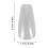 Pretyzoom Transparent Fake Nail Tips ABS Material 500Pcs 2