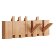 Wall Mounted Black Walnut Coat Rack Hanging Coat Rack Hat Entrance Key Doorway Bags I4Q1 Walnut Cloak Black Rack