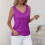 Camicetta elegante da donna con scollo a V e paillettes 1