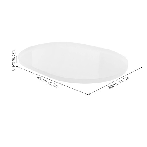 Forma de silicone para mesa, ideal para assar, branca, durável e flexível. 1