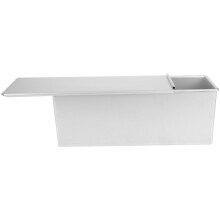 HEANUJJ Nonstick Aluminum Alloy Sandwich Bread Loaf Pan for Home Baking Silver