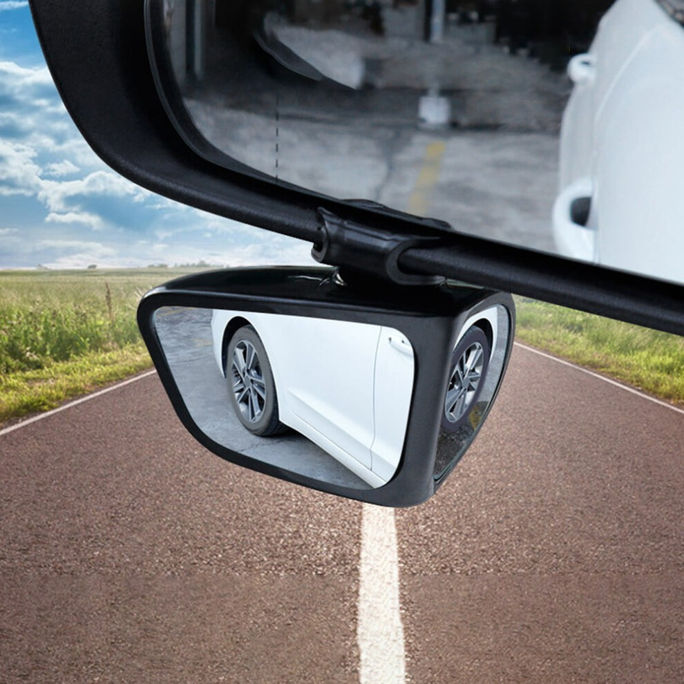 360\\U00b0 Adjustable Rearview Mirror For Blind Spot Safety - Black 9362892490620