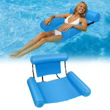 Pools & Water Fun Inflatable Water Swimming Chair Folding Pool Float Seat Backrest Bed Foldable Inflatable Swimming Chair