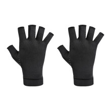Copper Fiber Cycling Gloves for Wrist Support & Grip - Half Finger Silicone Anti-Slip, Breathable & Lightweight (0.07 LB)