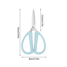 Stainless Steel Multi-Purpose Scissors 6" Blades Ergonomic Grip Precision Cutting DIY Crafting Office Home Use