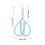 Stainless Steel Scissors 6 Inch Ergonomic Grip 1