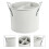 rustic galvanized cutlery storage bin 1 piece 5