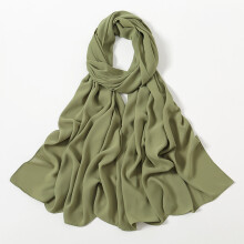 Women'S Solid Color Long Headscarf/Scarf, Silky Fabric, A Thoughtful Gift For Friends