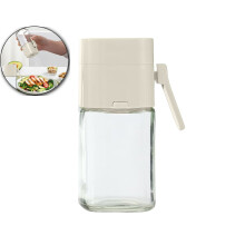 Glass Square Shaker, Adjustable Quantity Spice Jar, Leak-Proof Kitchen Seasoning Cruet for Precision Cooking & Baking