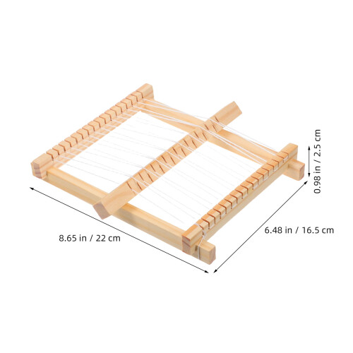 Wooden Weaving Loom Kit Multi Color Yarn Creative Development DIY Use 3Sets 1