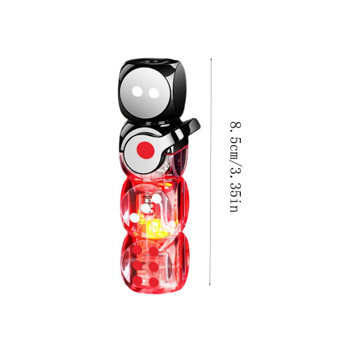 360 Spinning Dice Lighter, Windproof Jet Blue Flame with LED, Refillable EDC Gadget Butane Lighter 1