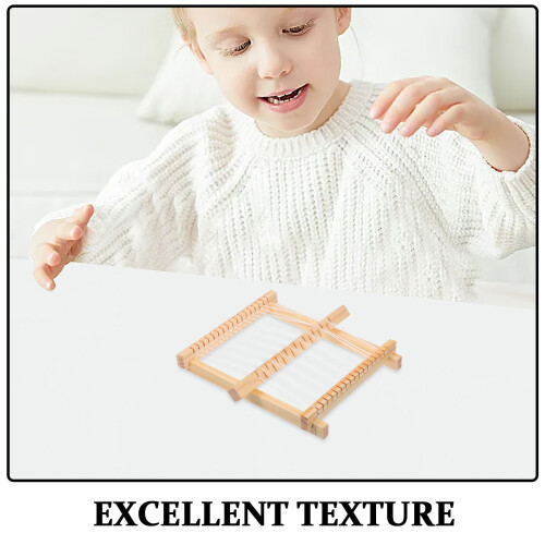 Wooden Weaving Loom Kit Multi Color Yarn Creative Development DIY Use 3Sets 2