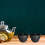 Cast Iron Teacup Black 2 pcs 8.1 x 8.1 x 5.3 cm 8