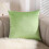 Light Green Plush Throw Pillows 40x40cm with Polyester 1