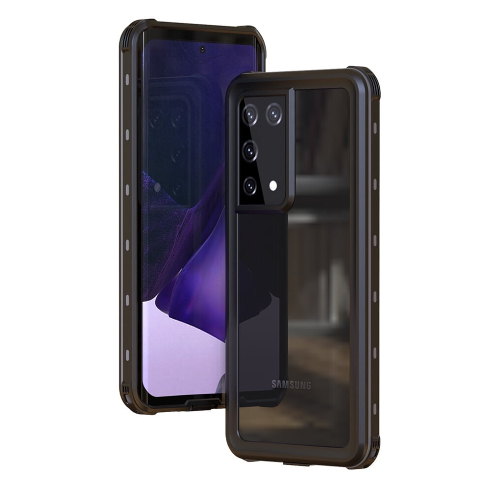 Compatible With Samsung Galaxy S21 Ultra Case Â Ip68 Waterproof, Built-In Screen Protector, 360 Shockproof Clear Case, Black 9341593701747