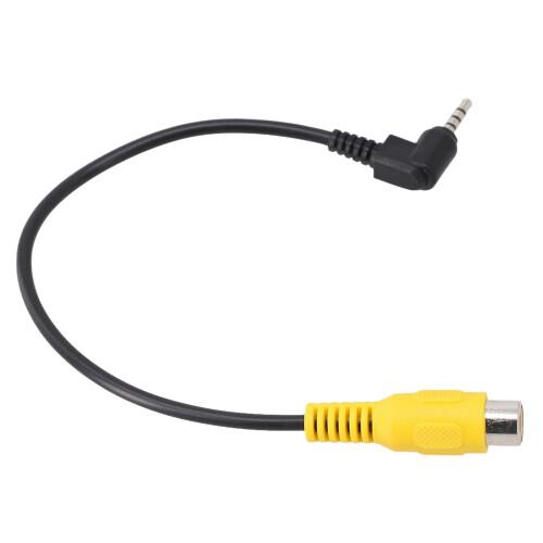 Cabo conversor RCA para AV de 2,5 mm para câmera de ré de carro e DVR veicular 2