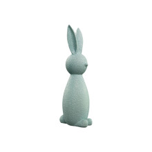 Easter Resin Bunny Figurine, 1pc Green Rabbit Sculpture for Home Decor, Shelf, Table Centerpiece & Spring Holiday Gifts